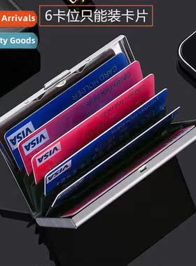 6 Card Posi Stainless Steel Bank Card Cred Card Case Card Ho