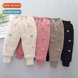 fall winter padded casual thick style pants new Girls 2023