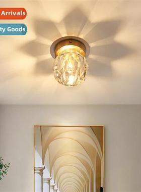 All copper light astringent crystal ceiling lamp household a