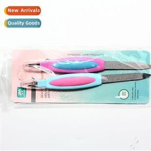 two packs file tools nai nail gift steel Manicure stainless