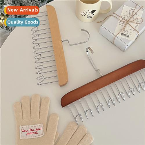 Korean wind ins simple multifunctial wooden coat rack home d