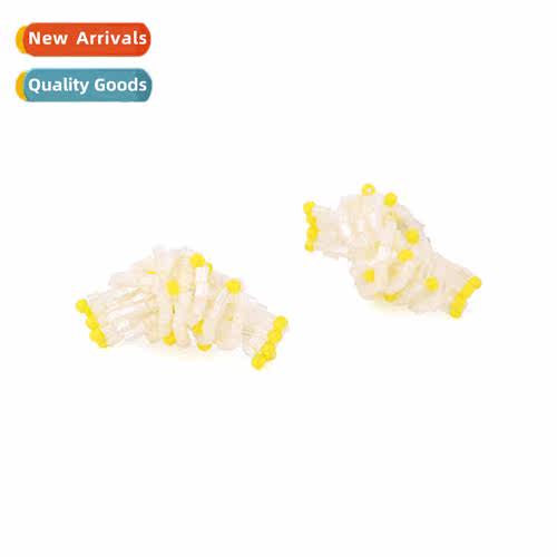 Fashi creative h-knotted beaded rice bead earrings persalize