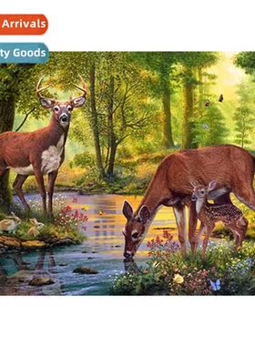 New h-applied full diamd living room lscape decorati wall ar