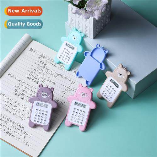 Mini mini cute bear emoji calculator portable easy to carry