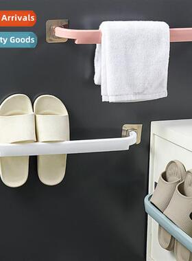 Bathroom Towel Rack Kchen Rag Single Rod Hanging Rack Bathro