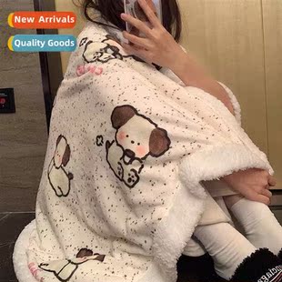 wool blanket warm cute stude thickened lamb winter Ins fall