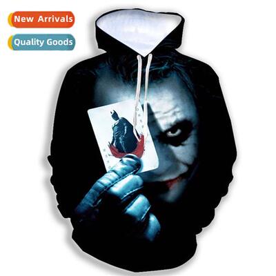 Australia New 3 Gambling King Clown Mens Printed Hooded Base