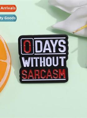 New creative English phrase metal badge creative letter shap