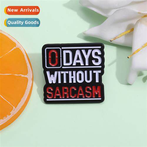 New creative English phrase metal badge creative letter shap