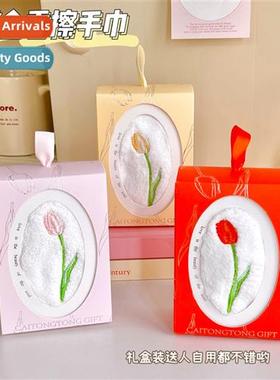 Creative tulip h towel hanging kchen thickened water-absorbe