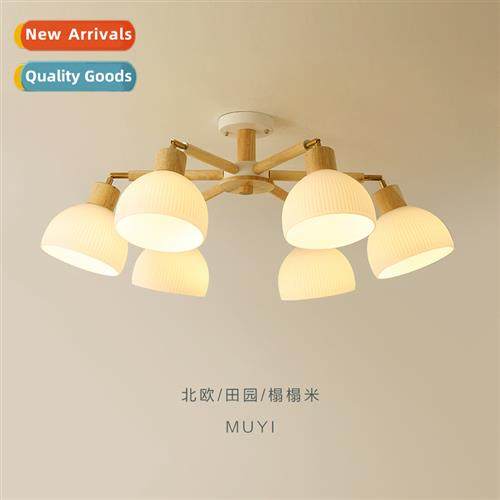 Living room lamp chelier simple modern glass bedroom light S