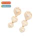 bump pattern love retro pleated earrings ligh exaggerated