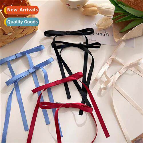 Bow ribb hair clips light luxury ins Korea sweet girl hair a