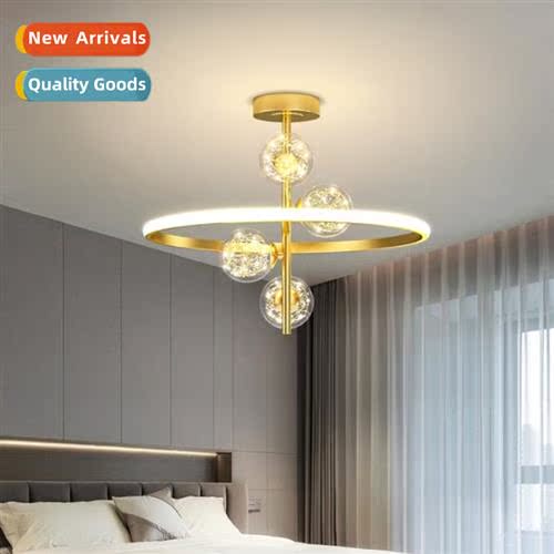 Black gold bedroom light modern simple full star living room