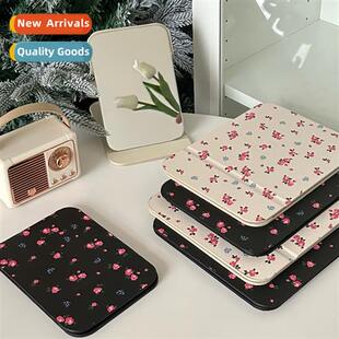 Girl heart broken flower folding mirror makeup mirror travel