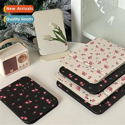 Girl heart broken flower folding mirror makeup mirror travel