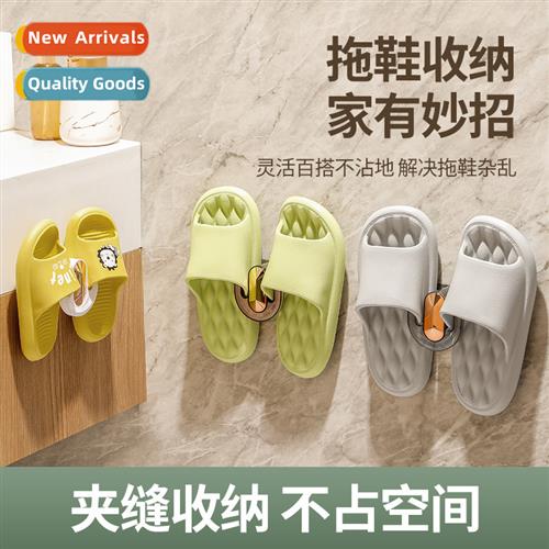 Luxurious simple compact bathroom slipper hanging rack whout