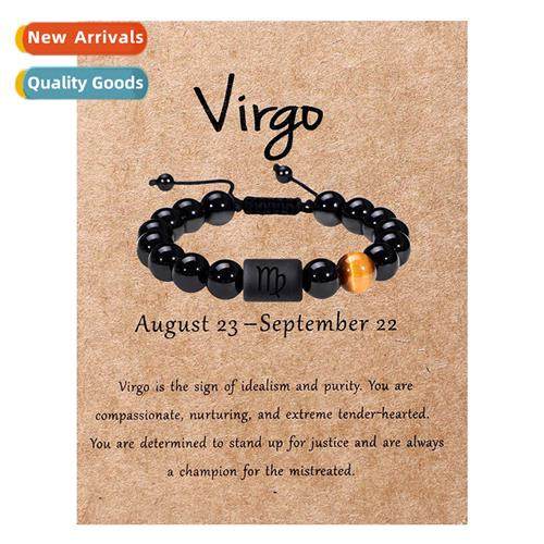 New listing twelve signs   zodiac adjustable drawstring brac