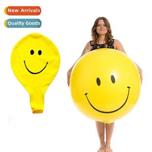 flat dec inch wedding Birthday ball big smiley yellow New
