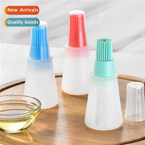 Silice Oil Brush wh Cover Silice Oil Sweeping Barbecue Brush