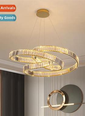 Light luxury living room crystal chelier er creative art bed