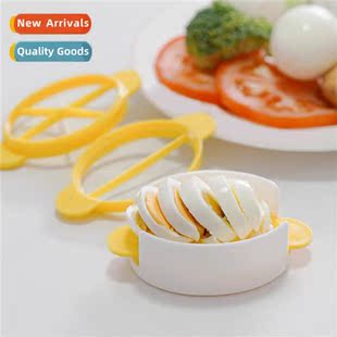 Triple cut egg cutter slicing half   loose egg cutter multif