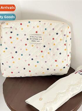 Japanese simple hheld cosmetic bag students portable large c