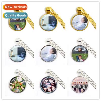 Bulletpro Boys Group Glass Caboch Necklace Boys Accessories