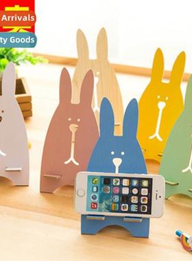 Rabb cell phe holder Cute carto jailbreak rabb wooden cell p