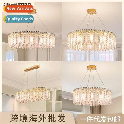 Zhgshan crystal chelier  living room crystal glass lamp vill