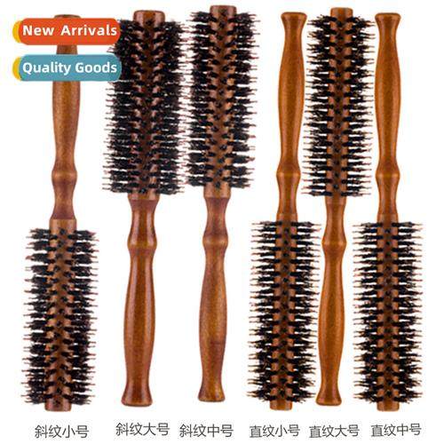 Portable pig bristle roller comb curling comb styling comb f