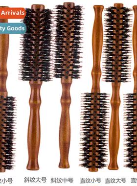 Portable pig bristle roller comb curling comb styling comb f