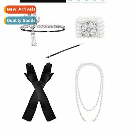 1920s Gatsby Bachelorette Party Set Decoratis wh Diamd Tiara