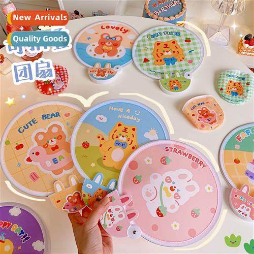 folding fan cute mini cloth portable fan holiday gift wh hle