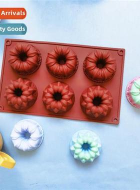 6-pack Savarin Crown 202 Chocolate Biscu Cake Mold Ice Cream