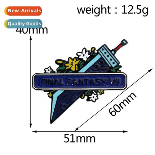 Metal pin badge Final Fantasy VII Final Fantasy VII pin pers