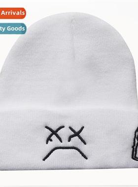 star sad expressi Lil Peep embroidery kn cap set head cap wo