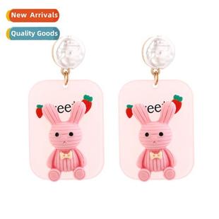 plate carto cute Korean animal acrylic ltle earring Dgdaemun