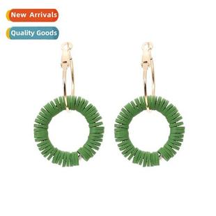 temperament resin earrings Korean spring fashi 2022 style
