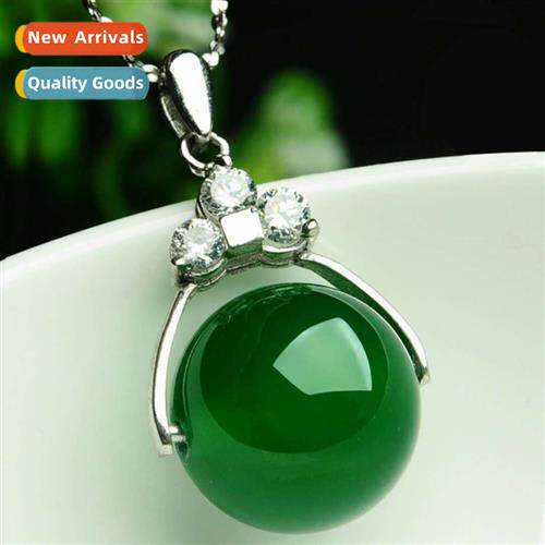 n red agate lucky year beads emerald agate pendant chalcedy
