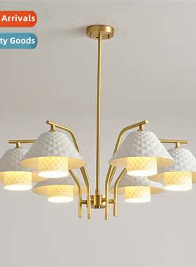 Antique brass atmosphere living room chelier retro light lux