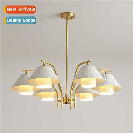 Antique brass atmosphere living room chelier retro light lux