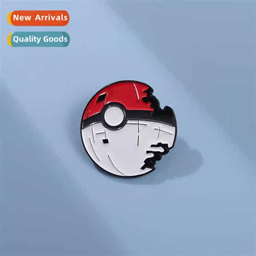 Carto anime peripheral metal baking paint badge Pokém elf b