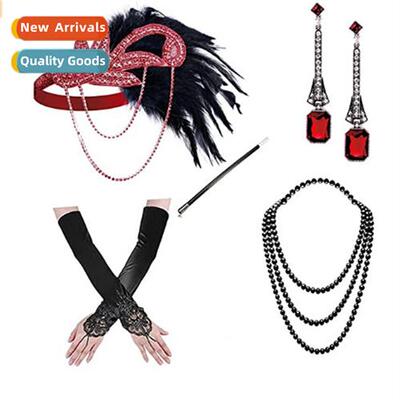 1920s Fashi Accessory Set Christmas Costume Gloves Smoking P
