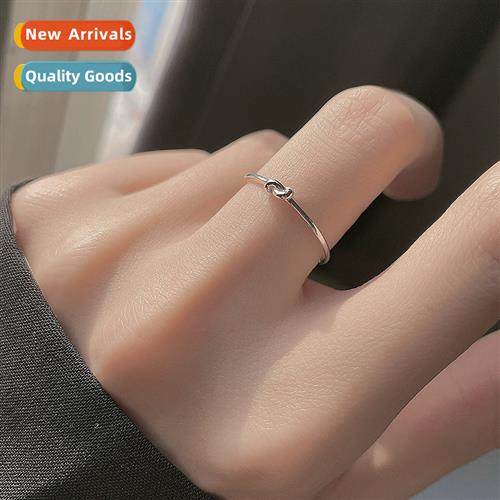 New small knot ring female niche  finger ring index finger t