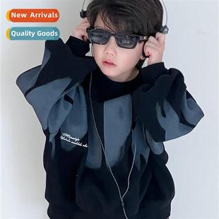 boys baby padded top sweater thickened Childrens fleece