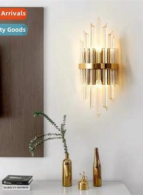 Post-modern hotel lobby TV background wall lamp creative liv