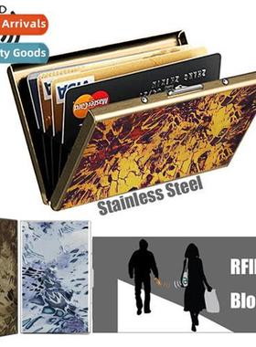 Stainless Steel Bank Card Cred Card Case Card Holder Metal C