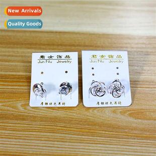 Persalized earrings steel pierced earrings diamd earrings sm