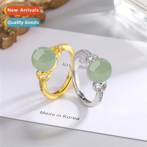 Palace vintage inlaid crystal zircia finger ring opening adj